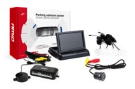 AMIO Parking senzori x4, bijeli, 22 mm, TFT02 4,3", buzzer, HD-307-IR kamera za rikverc